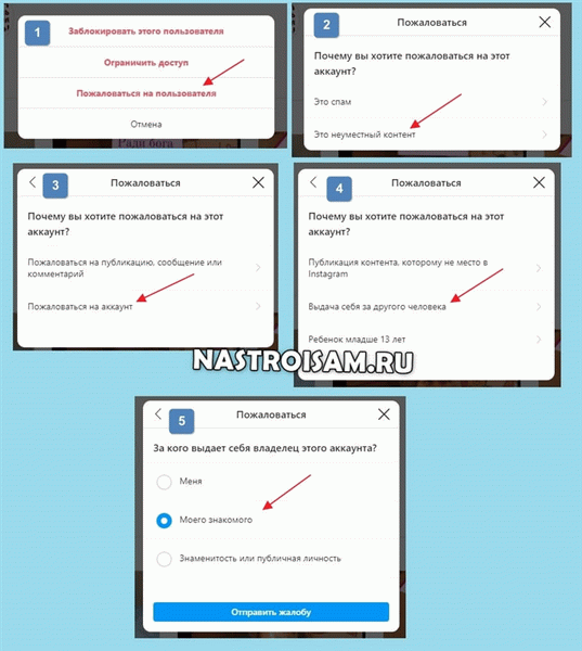 как пожаловаться на акканут инстаграм